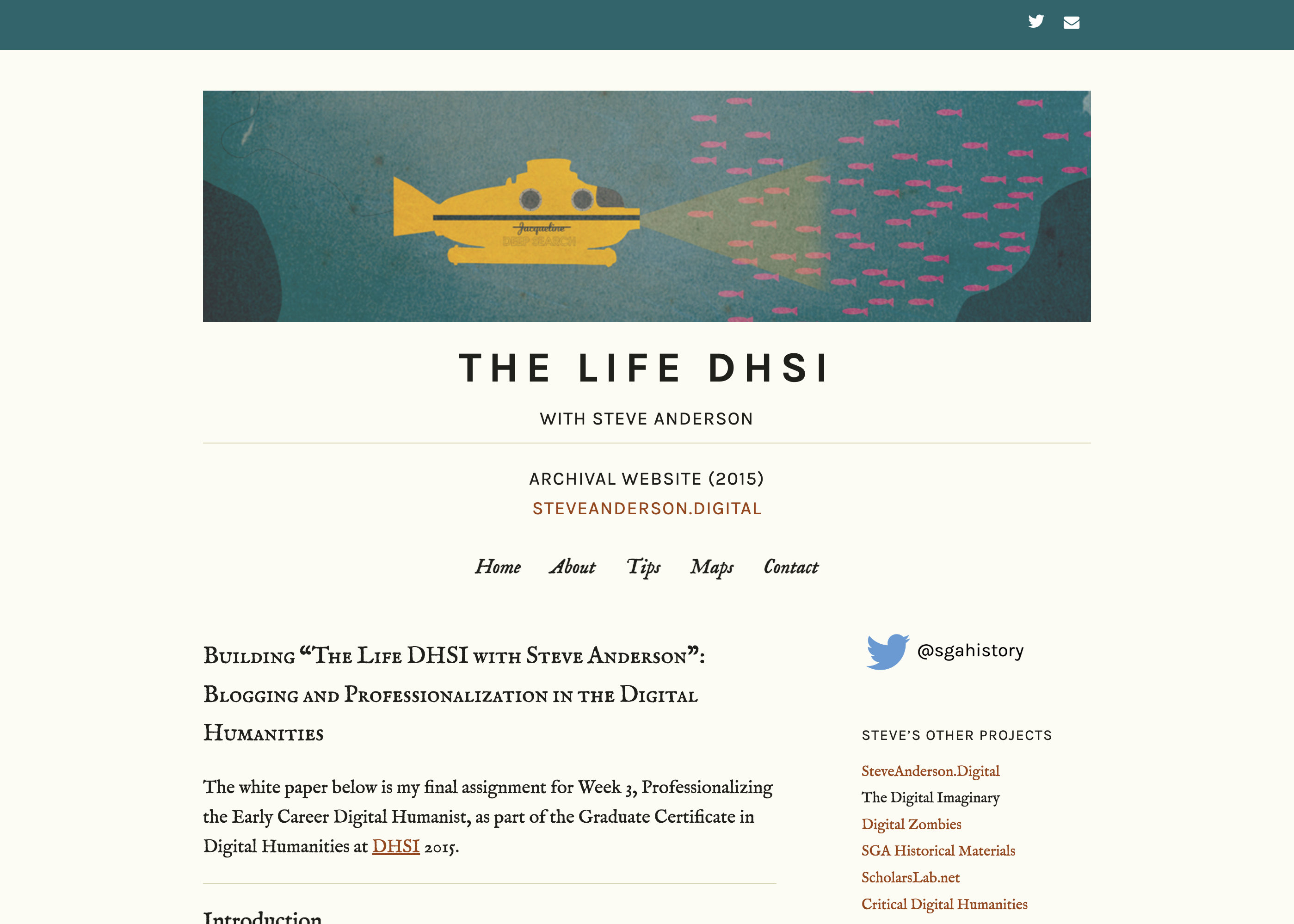 Screenshot of thelifedhsi.org homepage
